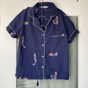 Printfresh mermaid embroidered pajama set XS